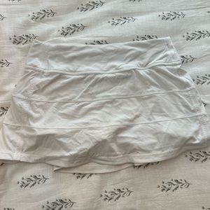 White Lululemon tennis skirt. Size 2